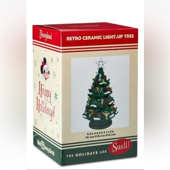 Retro Ceramic Light Up Christmas Tree - Disney Parks Authentic Original - Picture 11 of 11